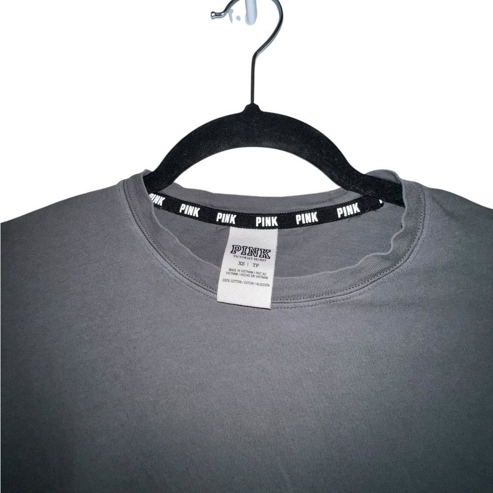 PINK Victoria's Secret Gray Long Sleeve Shirt - Picture 3 of 4
